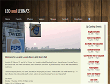 Tablet Screenshot of leoandleonas.com